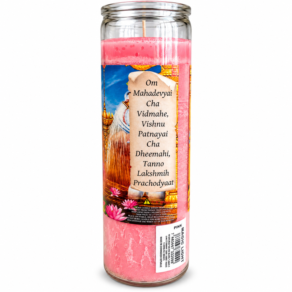 Lakshmi devotional candle alternate view