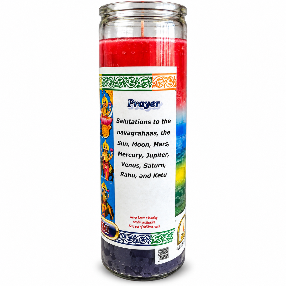 Nava Graha devotional candle alternate view