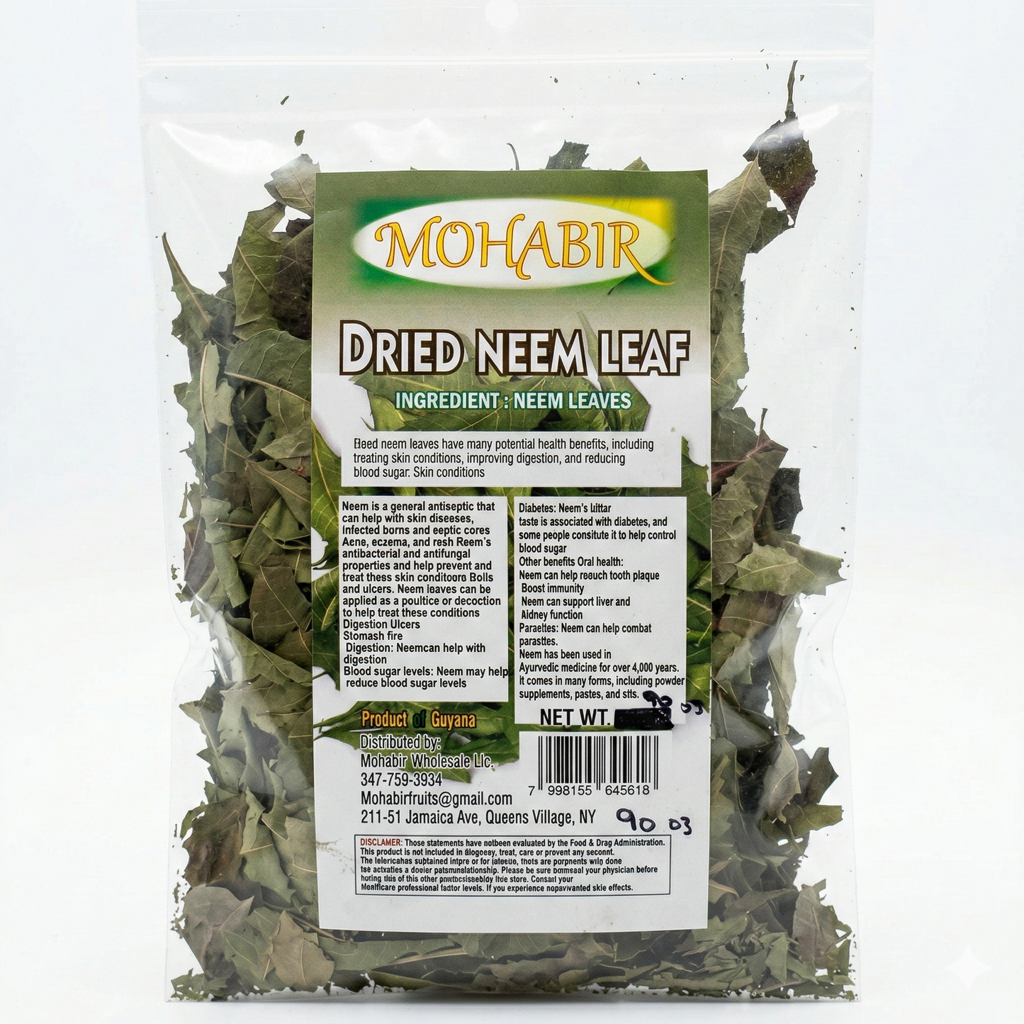 Dried Neem Leaf - Mohabir