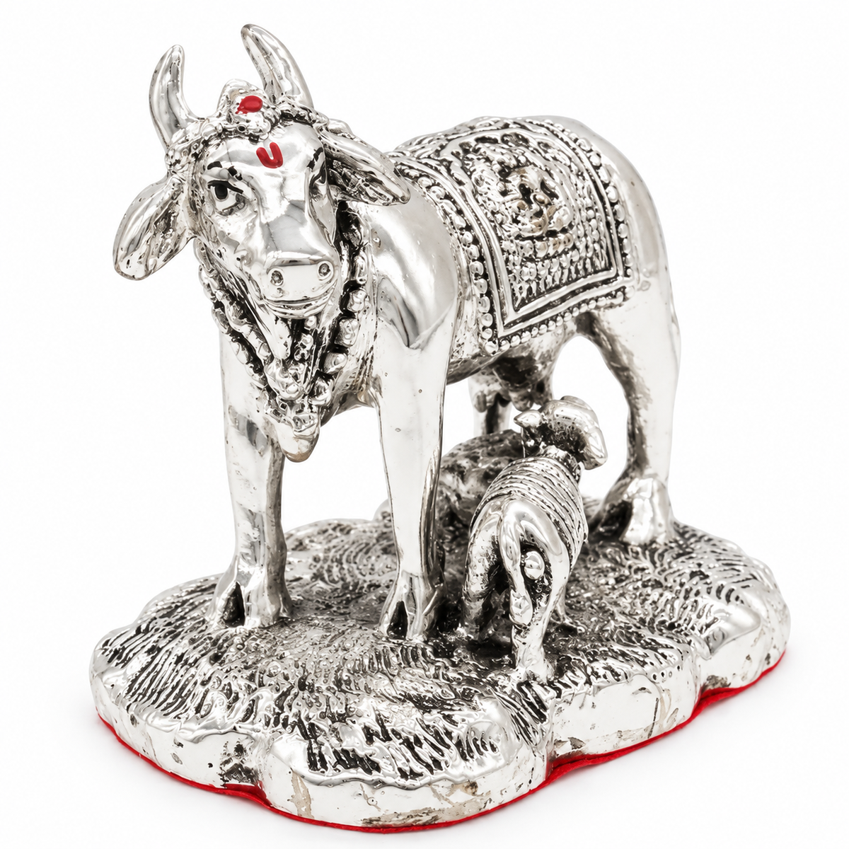 Silver Cow with Baby