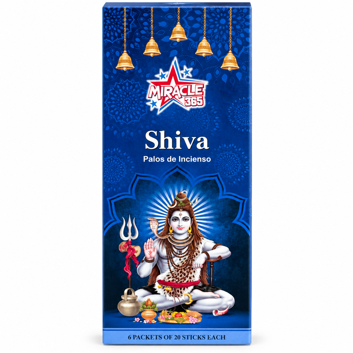 Miracle 365 Shiva incense edited packaging